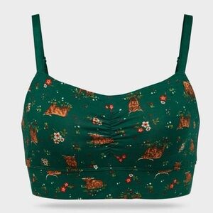 Duluth Trading co Bralette cow